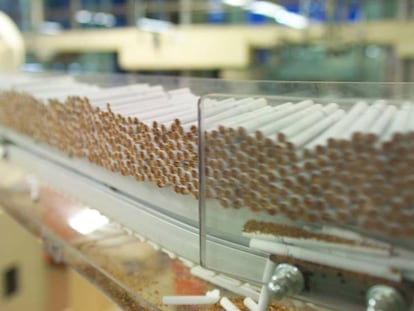 F&aacute;brica de cigarrillos de Philip Morris en Suiza.