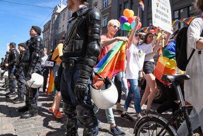 Celebración de la Baltic Gay Pride en Riga (Letonia), el pasado junio.