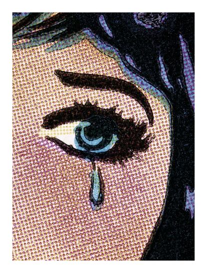 'Mujer llorando (Comic) 9' (2019), de la artista visual estadounidense Anne Collier. Kagge aseguró durante la inauguración de la muestra: “La similitud entre coleccionar y explorar tiene que ver con la curiosidad, con el asombro, con hacer que la vida sea más difícil de lo que debe ser”.