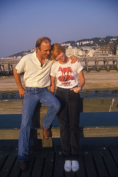 Ed Harris y Amy Madigan, en el Festival de Deauville, en 1985.