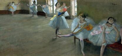 <i>Bailarinas en clase,</i> de Edgar Degas, se podrá contemplar esta temporada en la antigua fábrica Casaramona.