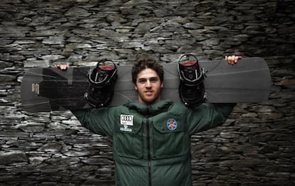 Lucas Eguibar, antes de viajar a Sochi.