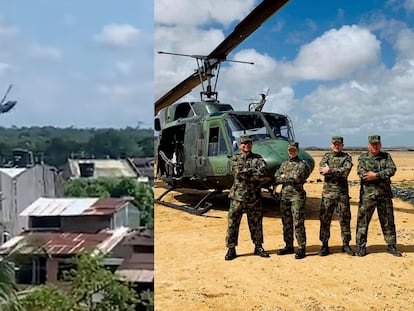 Un helicóptero del Ejército se desplomó en Quibdó, la capital del departamento de Chocó (Colombia). 
