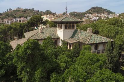 Vista aérea de la sede del Colegio de Arquitectos de Málaga.