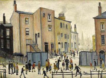 La pintura 'Old Houses' (1948) del británico Laurence Stephen, incluida en el lote que se subastará