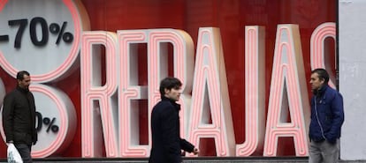 Primer día de rebajas en Madrid.