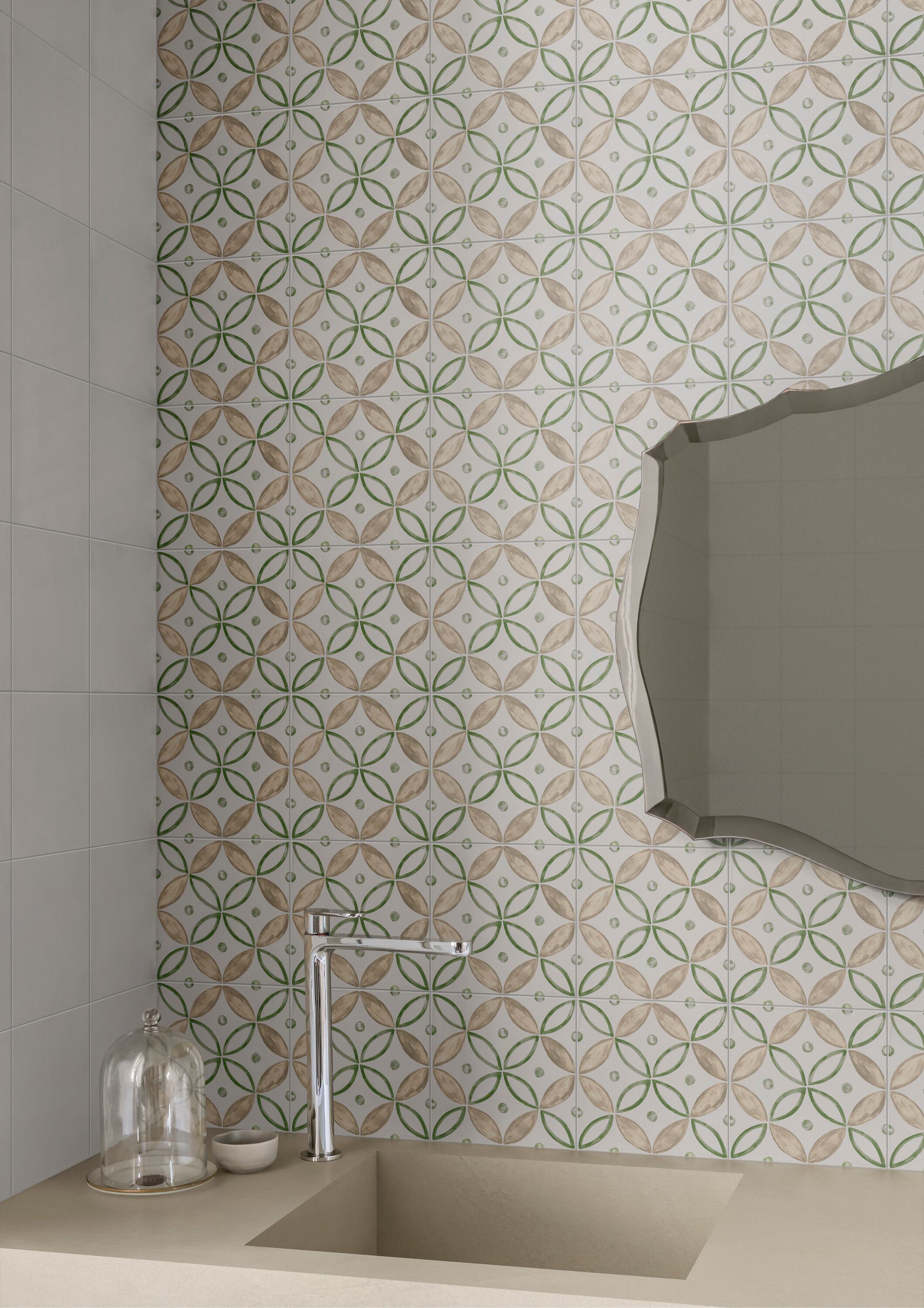 Colección ArtCraft de Marazzi que recuerda a las antiguas baldosas hidráulicas. 