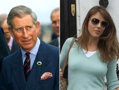 Carlos de Inglaterra y Liz Hurley.