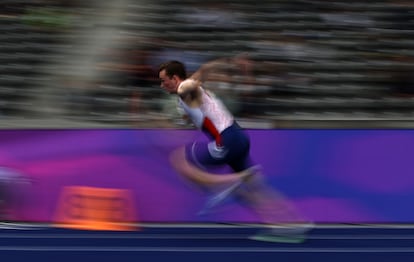 Karsten Warholm, en una competición en Berlín el pasado 12 de septiembre. getty