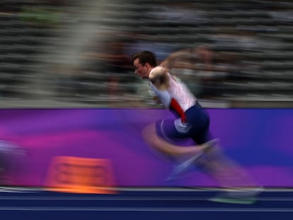 Karsten Warholm, en una competición en Berlín el pasado 12 de septiembre. getty