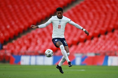 Rashford, con Inglaterra ante Bélgica en Wembley el pasado miércoles.