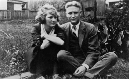 Fitzgerald junto a su mujer, Zelda Sayre.