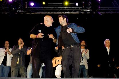 Peret en el festival Viña Rock, celebrado en Villarrobledo en 2008. Tras unos años de olvido, las nuevas generaciones recuperaron la música del catalán.