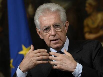 El primer ministro italiano, Mario Monti.