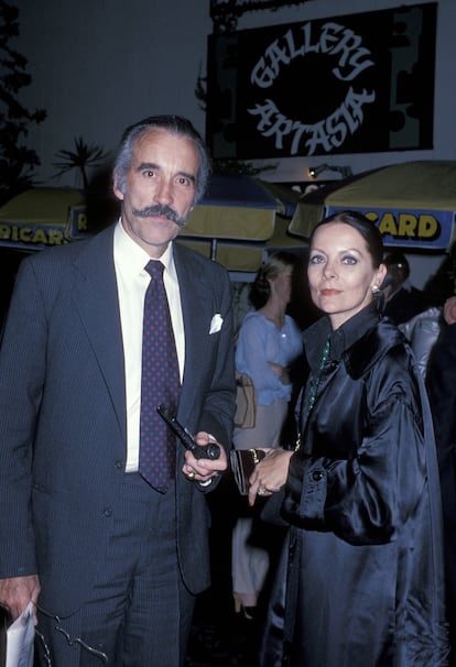 Christopher Lee and his wife Birgit Lee in 1978.