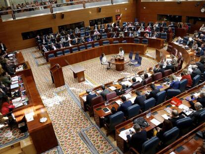 La Asamblea, durante una sesión plenaria celebrada esta legislatura. 