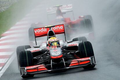 Fernando Alonso, durante la calificación del Gran Premio de Malasia.