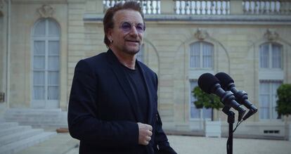 Bono, en París en julio de 2017.