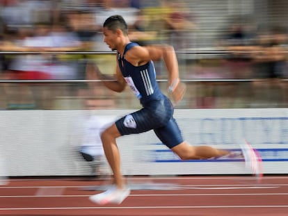 Van Niekerk, en una carrera de 400m.