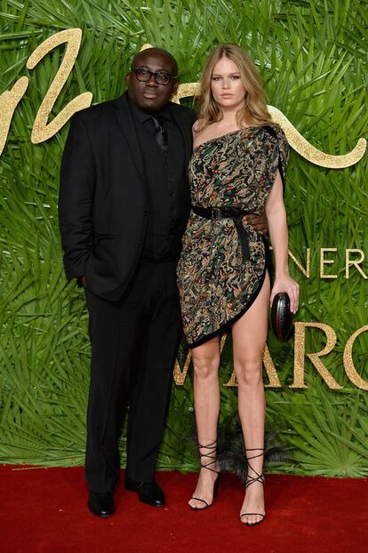 Edward Enninful y Anna Ewers.