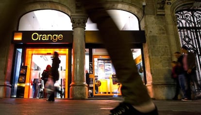 Una tienda de Orange en Barcelona.