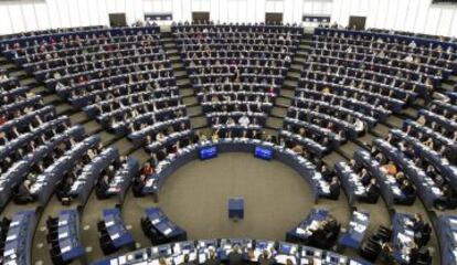 El pleno de la Euroc&aacute;mara en Estrasburgo (Francia).