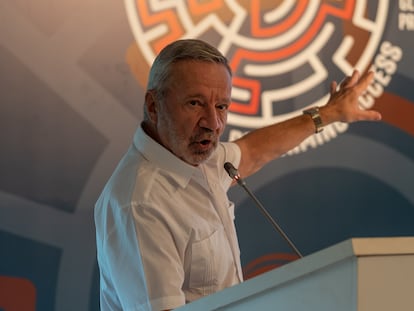 Germán Velasquez durante una conferencia en Estambul, en julio de 2022.