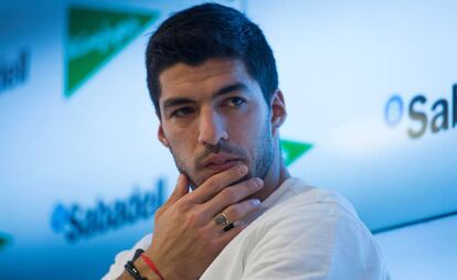 Luis Suárez, en la presentación de Relatos Solidarios.