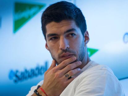 Luis Suárez, en la presentación de Relatos Solidarios.