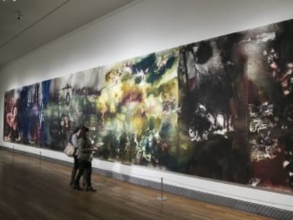 Cai Guo-Qiang crea con pólvora y fuego la primera exposición de arte contemporáneo realizada ‘in situ’ en el museo en un homenaje a sus maestros