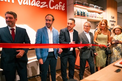 Inauguración del establecimiento de la cadena Juan Valdez en el paseo de la Castellana, en una imagen cedida por la empresa.