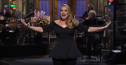 La cantante Adele, en 'Saturday Night Live', el sábado.