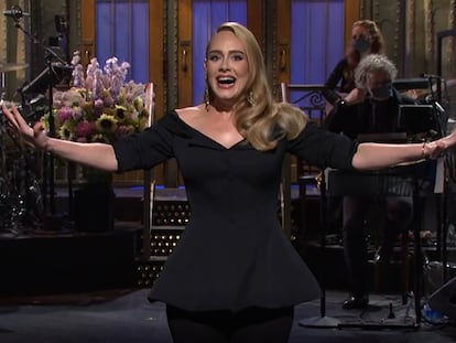 La cantante Adele, en 'Saturday Night Live', el sábado.