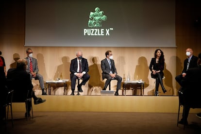 Los impulsores del nuevo congreso, durante la presentación.