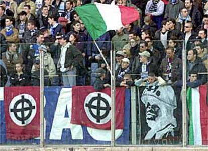 Seguidores del Lazio, en un partido.