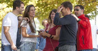 Grrupo de jóvenes de la generación millennial en Madrid