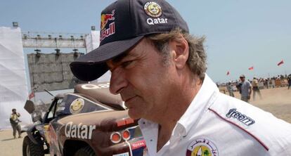 Carlos Sainz el pasado 4 de enro.