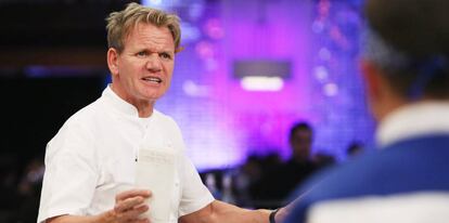 Gordon Ramsay, en uno de sus programas de televisi&oacute;n.