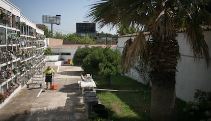 Parterre on hi ha enterrades 700 persones al cementiri de Montcada i Reixac.