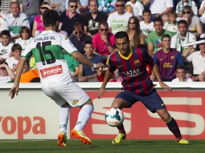 Carles Gil con Pedro Rodriguez