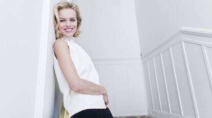 Eva Herzigová, en un hotel de Madrid.