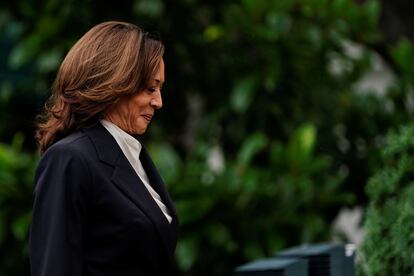 Kamala Harris, at the White House today, Monday.