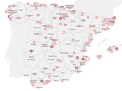 Mapa | Todos los restaurantes con estrella Michelin 2025 en España
