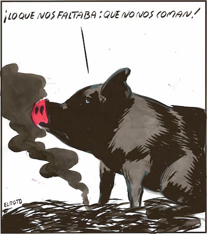 El Roto: problemas de cerdos