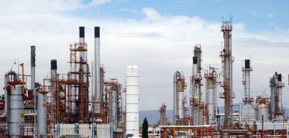 Refinería de Pemex en PEMEX en Guanajuato.