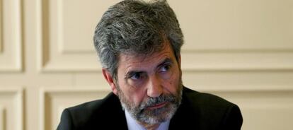El presidente del CGPJ, Carlos Lesmes.