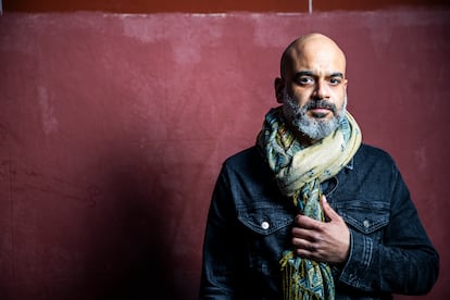 El cantante Charles Lavaigne, en Lavapiés, Madrid, el pasado lunes.