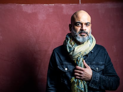 El cantante Charles Lavaigne, en Lavapiés, Madrid, el pasado lunes.