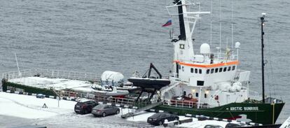 El barco de Greenpeace &#039;Arctic Sunrise&#039;, retenido por el Gobierno ruso. 