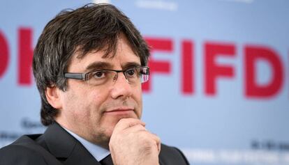 Carles Puigdemont, aquest diumenge a Ginebra.